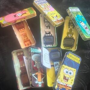 SpongeBob SquarePants Character Watch Tin collectorsSet (watches need batteries)
